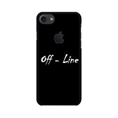 off-Line Wallpaper Mobile Cover For Apple iPhone 7 with Apple Cut