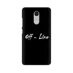 off-Line Wallpaper Mobile Cover For Xiaomi Redmi Note 4