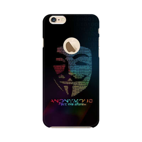 Anon Hackers Mobile Cover For Apple iPhone 6 with Apple Hole