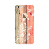 Wood Style Mobile Cover For Apple iPhone 6 with Apple Hole