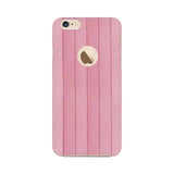 Pink Wood Mobile Cover For Apple iPhone 6 with Apple Hole