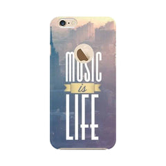 Music is Life Mobile Cover For Apple iPhone 6s with Apple Hole