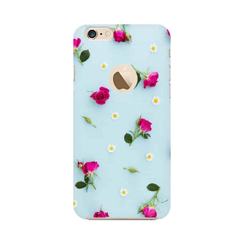 Floral Background Mobile Cover For Apple iPhone 6s with Apple Hole