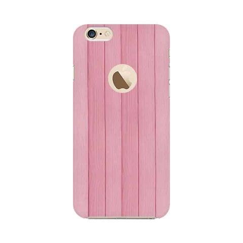 Pink Wood Mobile Cover For Apple iPhone 6s with Apple Hole