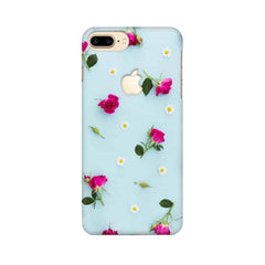 Floral Background Mobile Cover For Apple iPhone 7 Plus with Apple Cut