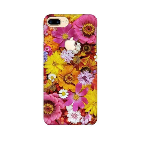 Colorful Flowers Background Mobile Cover For Apple iPhone 7 Plus with Apple Cut