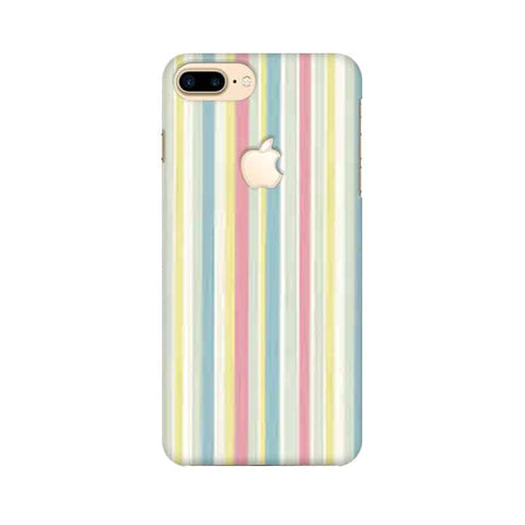 Pastel Lines Mobile Cover For Apple iPhone 7 Plus with Apple Cut