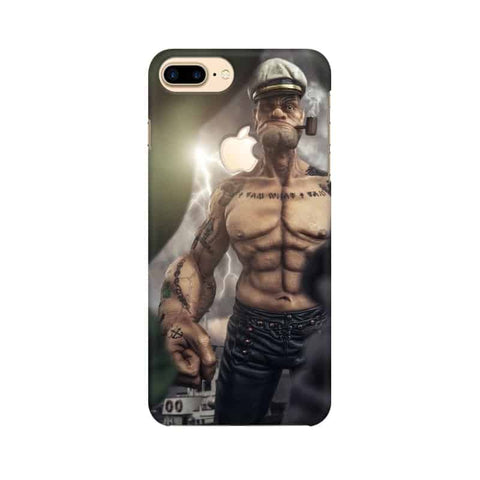 Popeye The Sailor Mobile Cover For Apple iPhone 7 Plus with Apple Cut