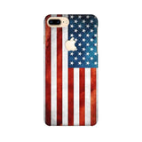 USA Flag Mobile Cover For Apple iPhone 7 Plus with Apple Cut