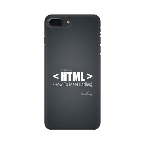 HTML Mobile Cover For Apple iPhone 7 Plus