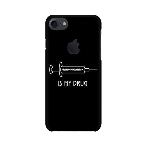 Music is My Drug Mobile Cover For Apple iPhone 7 with Apple Cut