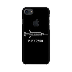 Music is My Drug Mobile Cover For Apple iPhone 7 with Apple Cut