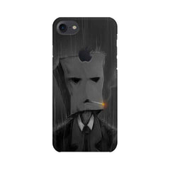 Smoking in The Rain Mobile Cover For Apple iPhone 7 with Apple Cut