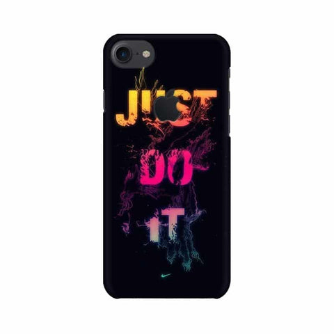 Just Do it Mobile Cover For Apple iPhone 7 with Apple Cut