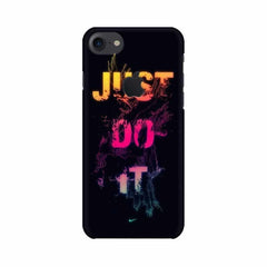 Just Do it Mobile Cover For Apple iPhone 7 with Apple Cut