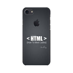 HTML Mobile Cover For Apple iPhone 7 with Apple Cut