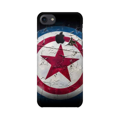 Captain America Mobile Cover For Apple iPhone 7 with Apple Cut