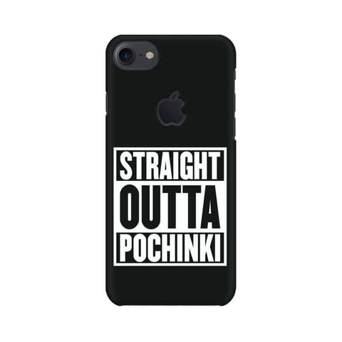 POCHINKI Mobile Cover For Apple iPhone 7 with Apple Cut