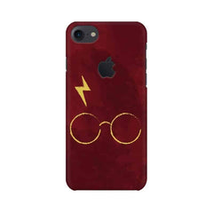 Symbols of Harry Potter Mobile Cover For Apple iPhone 7 with Apple Cut