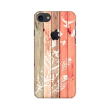 Wood Style Mobile Cover For Apple iPhone 7 with Apple Cut