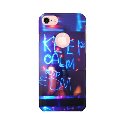 Keep Calm And EDM Mobile Cover For Apple iPhone 7 with Round Cut