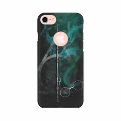 Deathly Hallows Mobile Cover For Apple iPhone 7 with Round Cut
