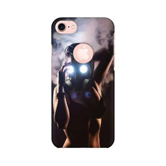 Gas Mask Girl Mobile Cover For Apple iPhone 7 with Round Cut