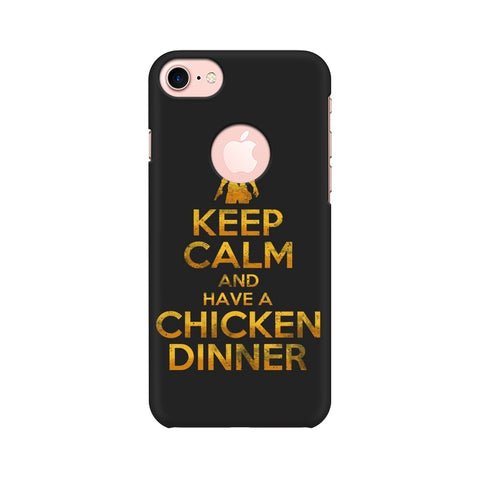 Keep Calm and Carry On Mobile Cover For Apple iPhone 7 with Round Cut