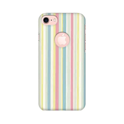 Pastel Lines Mobile Cover For Apple iPhone 7 with Round Cut