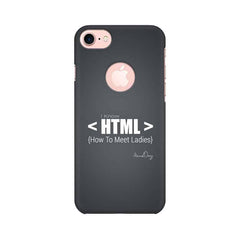 HTML Mobile Cover For Apple iPhone 7 with Round Cut