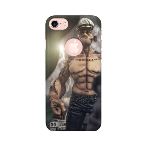 Popeye The Sailor Mobile Cover For Apple iPhone 7 with Round Cut