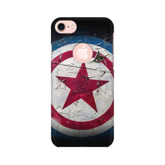 Captain America Mobile Cover For Apple iPhone 7 with Round Cut