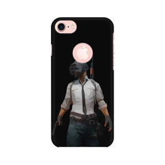 PUBG Printed Mobile Cover For Apple iPhone 7 with Round Cut