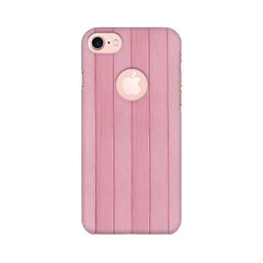Pink Wood Mobile Cover For Apple iPhone 7 with Round Cut