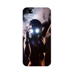 Gas Mask Girl Mobile Cover For Apple iPhone SE