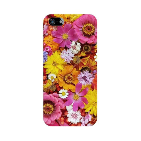 Colorful Flowers Background Mobile Cover For Apple iPhone SE
