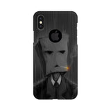 Smoking in The Rain Mobile Cover For Apple iPhone X With Hole