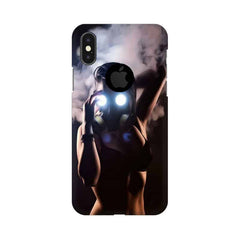 Gas Mask Girl Mobile Cover For Apple iPhone X With Hole