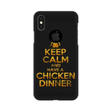 Keep Calm and Carry On Mobile Cover For Apple iPhone X With Hole