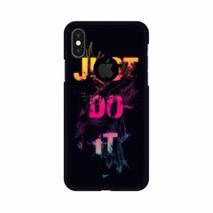 Just Do it Mobile Cover For Apple iPhone X With Hole