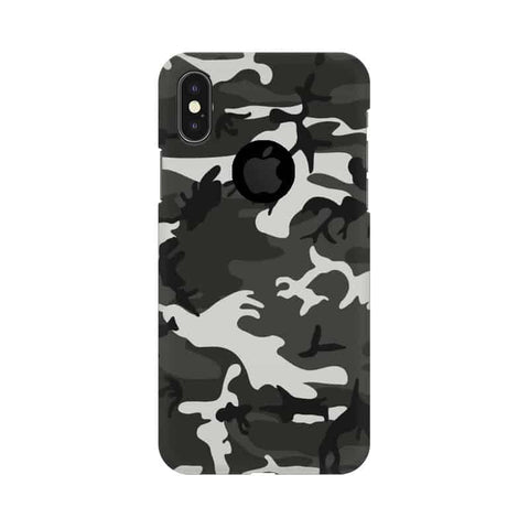 Army Mobile Cover For Apple iPhone X With Hole