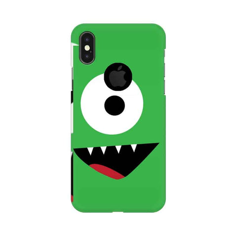 Croc Face Mobile Cover For Apple iPhone X With Hole
