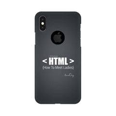 HTML Mobile Cover For Apple iPhone X With Hole