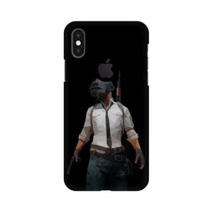 PUBG Printed Mobile Cover For Apple iPhone X With Hole