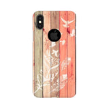 Wood Style Mobile Cover For Apple iPhone X With Hole