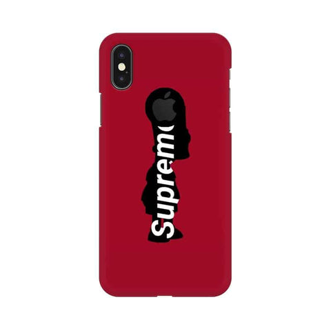 Super Me Case Mobile Cover For Apple iPhone X With Hole