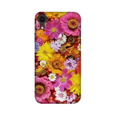 Colorful Flowers Background Mobile Cover For Apple iPhone XR