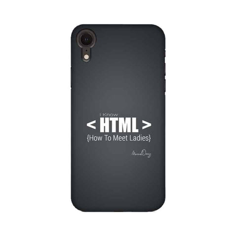 HTML Mobile Cover For Apple iPhone XR