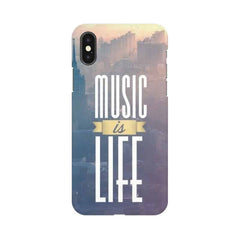 Music is Life Mobile Cover For Apple iPhone X