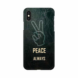 Always Peace Mobile Cover For Apple iPhone X